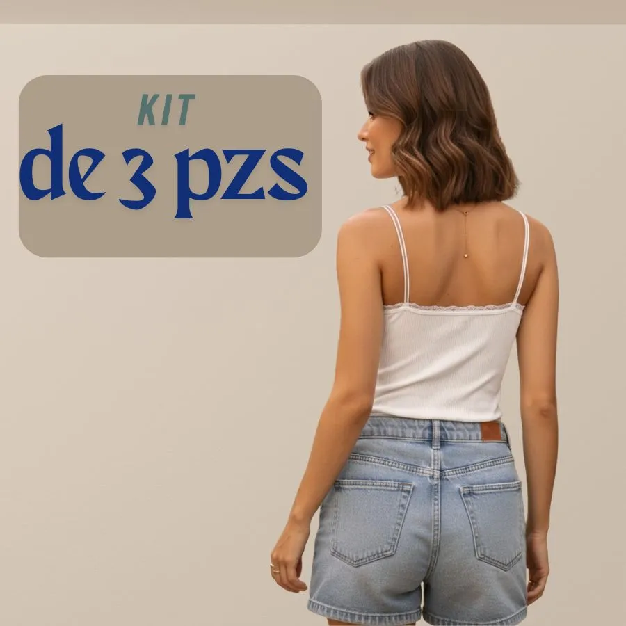 TR3.0 BLUSA TIRANTES CON HOLAN KIT DE 3 4285